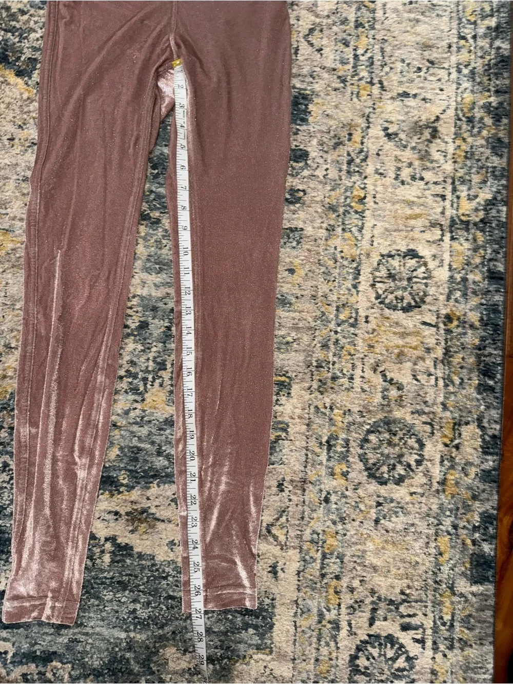 Lululemon Velvet High-Waist Leggings - Dusty Rose - Picture 4 of 7